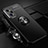 Coque Ultra Fine Silicone Souple Housse Etui avec Support Bague Anneau Aimante Magnetique SD3 pour Realme GT Neo 3T 5G Noir