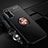 Coque Ultra Fine Silicone Souple Housse Etui avec Support Bague Anneau Aimante Magnetique SD3 pour Xiaomi Redmi K40 Gaming 5G Or et Noir