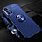 Coque Ultra Fine Silicone Souple Housse Etui avec Support Bague Anneau Aimante Magnetique SD3 pour Xiaomi Redmi Note 11S 5G Bleu