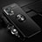 Coque Ultra Fine Silicone Souple Housse Etui avec Support Bague Anneau Aimante Magnetique SD3 pour Xiaomi Redmi Note 12T Pro 5G Noir