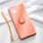 Coque Ultra Fine Silicone Souple Housse Etui avec Support Bague Anneau Aimante Magnetique T01 pour Apple iPhone 11 Orange