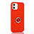 Coque Ultra Fine Silicone Souple Housse Etui avec Support Bague Anneau Aimante Magnetique T01 pour Apple iPhone 12 Petit