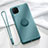 Coque Ultra Fine Silicone Souple Housse Etui avec Support Bague Anneau Aimante Magnetique T01 pour Huawei Nova 6 SE Cyan