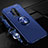 Coque Ultra Fine Silicone Souple Housse Etui avec Support Bague Anneau Aimante Magnetique T01 pour OnePlus 8 Pro Bleu