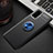 Coque Ultra Fine Silicone Souple Housse Etui avec Support Bague Anneau Aimante Magnetique T01 pour Samsung Galaxy S20 Plus Bleu et Noir