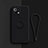 Coque Ultra Fine Silicone Souple Housse Etui avec Support Bague Anneau Aimante Magnetique T01 pour Xiaomi Mi 11 Lite 4G Noir