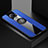 Coque Ultra Fine Silicone Souple Housse Etui avec Support Bague Anneau Aimante Magnetique T01 pour Xiaomi Poco F2 Pro Bleu