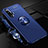 Coque Ultra Fine Silicone Souple Housse Etui avec Support Bague Anneau Aimante Magnetique T02 pour Huawei Honor 20 Bleu