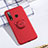 Coque Ultra Fine Silicone Souple Housse Etui avec Support Bague Anneau Aimante Magnetique T02 pour Huawei Honor 20 Lite Rouge