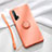 Coque Ultra Fine Silicone Souple Housse Etui avec Support Bague Anneau Aimante Magnetique T02 pour Huawei Honor 20 Pro Orange