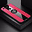 Coque Ultra Fine Silicone Souple Housse Etui avec Support Bague Anneau Aimante Magnetique T02 pour Huawei Honor V20 Rouge