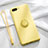 Coque Ultra Fine Silicone Souple Housse Etui avec Support Bague Anneau Aimante Magnetique T02 pour Oppo R15X Jaune