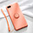 Coque Ultra Fine Silicone Souple Housse Etui avec Support Bague Anneau Aimante Magnetique T02 pour Oppo R15X Orange