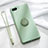 Coque Ultra Fine Silicone Souple Housse Etui avec Support Bague Anneau Aimante Magnetique T02 pour Oppo R15X Vert