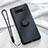 Coque Ultra Fine Silicone Souple Housse Etui avec Support Bague Anneau Aimante Magnetique T02 pour Samsung Galaxy S10 5G Noir