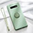 Coque Ultra Fine Silicone Souple Housse Etui avec Support Bague Anneau Aimante Magnetique T02 pour Samsung Galaxy S10 5G Vert