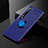 Coque Ultra Fine Silicone Souple Housse Etui avec Support Bague Anneau Aimante Magnetique T02 pour Xiaomi Mi 10 Bleu