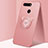 Coque Ultra Fine Silicone Souple Housse Etui avec Support Bague Anneau Aimante Magnetique T03 pour Huawei Honor V20 Rose