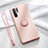 Coque Ultra Fine Silicone Souple Housse Etui avec Support Bague Anneau Aimante Magnetique T03 pour Huawei P30 Pro New Edition Rose