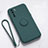 Coque Ultra Fine Silicone Souple Housse Etui avec Support Bague Anneau Aimante Magnetique T03 pour Oppo K7 5G Vert