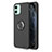 Coque Ultra Fine Silicone Souple Housse Etui avec Support Bague Anneau Aimante Magnetique T04 pour Apple iPhone 11 Petit