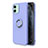 Coque Ultra Fine Silicone Souple Housse Etui avec Support Bague Anneau Aimante Magnetique T04 pour Apple iPhone 11 Petit