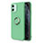 Coque Ultra Fine Silicone Souple Housse Etui avec Support Bague Anneau Aimante Magnetique T04 pour Apple iPhone 11 Vert