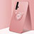 Coque Ultra Fine Silicone Souple Housse Etui avec Support Bague Anneau Aimante Magnetique T04 pour Huawei Honor 20 Rose