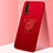 Coque Ultra Fine Silicone Souple Housse Etui avec Support Bague Anneau Aimante Magnetique T04 pour Huawei Honor 20S Rouge