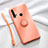 Coque Ultra Fine Silicone Souple Housse Etui avec Support Bague Anneau Aimante Magnetique T04 pour Huawei P20 Lite (2019) Orange