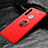 Coque Ultra Fine Silicone Souple Housse Etui avec Support Bague Anneau Aimante Magnetique T04 pour Xiaomi Redmi Note 8 Rouge