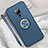 Coque Ultra Fine Silicone Souple Housse Etui avec Support Bague Anneau Aimante Magnetique T05 pour Huawei Mate 20 X 5G Bleu