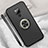 Coque Ultra Fine Silicone Souple Housse Etui avec Support Bague Anneau Aimante Magnetique T05 pour Huawei Mate 20 X 5G Noir