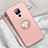 Coque Ultra Fine Silicone Souple Housse Etui avec Support Bague Anneau Aimante Magnetique T05 pour Huawei Mate 20 X 5G Or Rose