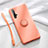 Coque Ultra Fine Silicone Souple Housse Etui avec Support Bague Anneau Aimante Magnetique T06 pour Huawei Honor 20 Orange