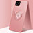 Coque Ultra Fine Silicone Souple Housse Etui avec Support Bague Anneau Aimante Magnetique T07 pour Apple iPhone 11 Pro Max Rose