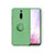 Coque Ultra Fine Silicone Souple Housse Etui avec Support Bague Anneau Aimante Magnetique T07 pour Xiaomi Redmi K20 Vert