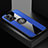 Coque Ultra Fine Silicone Souple Housse Etui avec Support Bague Anneau Aimante Magnetique X01L pour Oppo A57 5G Bleu