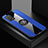 Coque Ultra Fine Silicone Souple Housse Etui avec Support Bague Anneau Aimante Magnetique X01L pour Oppo F19s Bleu