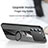 Coque Ultra Fine Silicone Souple Housse Etui avec Support Bague Anneau Aimante Magnetique X01L pour Oppo K9 Pro 5G Petit