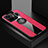 Coque Ultra Fine Silicone Souple Housse Etui avec Support Bague Anneau Aimante Magnetique X01L pour Realme GT Neo5 240W 5G Rouge