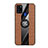 Coque Ultra Fine Silicone Souple Housse Etui avec Support Bague Anneau Aimante Magnetique X01L pour Samsung Galaxy A21s Petit