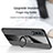 Coque Ultra Fine Silicone Souple Housse Etui avec Support Bague Anneau Aimante Magnetique X01L pour Samsung Galaxy A70 Petit