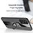 Coque Ultra Fine Silicone Souple Housse Etui avec Support Bague Anneau Aimante Magnetique X01L pour Samsung Galaxy A72 5G Petit