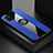 Coque Ultra Fine Silicone Souple Housse Etui avec Support Bague Anneau Aimante Magnetique X01L pour Samsung Galaxy A81 Bleu