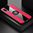 Coque Ultra Fine Silicone Souple Housse Etui avec Support Bague Anneau Aimante Magnetique X01L pour Samsung Galaxy M02 Rouge