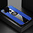 Coque Ultra Fine Silicone Souple Housse Etui avec Support Bague Anneau Aimante Magnetique X01L pour Samsung Galaxy M21 Bleu