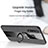 Coque Ultra Fine Silicone Souple Housse Etui avec Support Bague Anneau Aimante Magnetique X01L pour Vivo iQOO U3 4G Petit