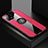 Coque Ultra Fine Silicone Souple Housse Etui avec Support Bague Anneau Aimante Magnetique X01L pour Vivo iQOO U3 5G Rouge