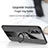 Coque Ultra Fine Silicone Souple Housse Etui avec Support Bague Anneau Aimante Magnetique X01L pour Vivo iQOO Z5x 5G Petit